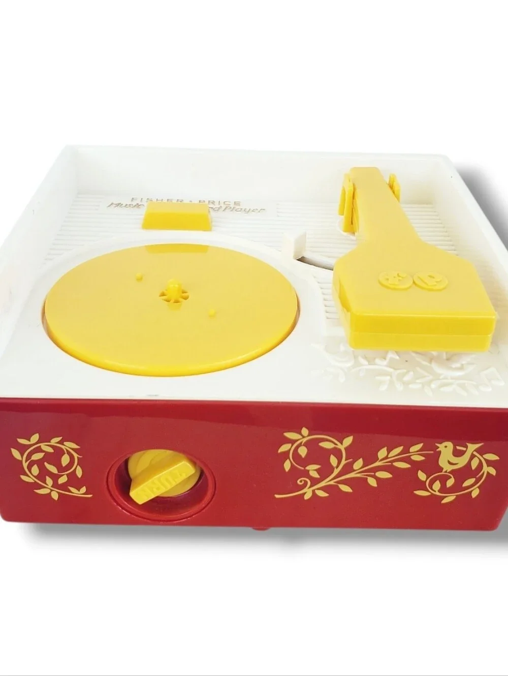 2010 Fisher Price Music Box Record Player & 2 Records Tested Excellent Condition